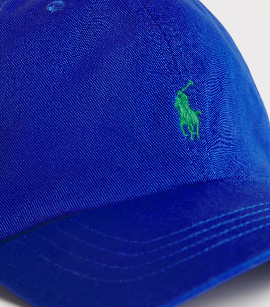 Cotton Polo Pony Baseball Cap SAPPHIRE Image 3