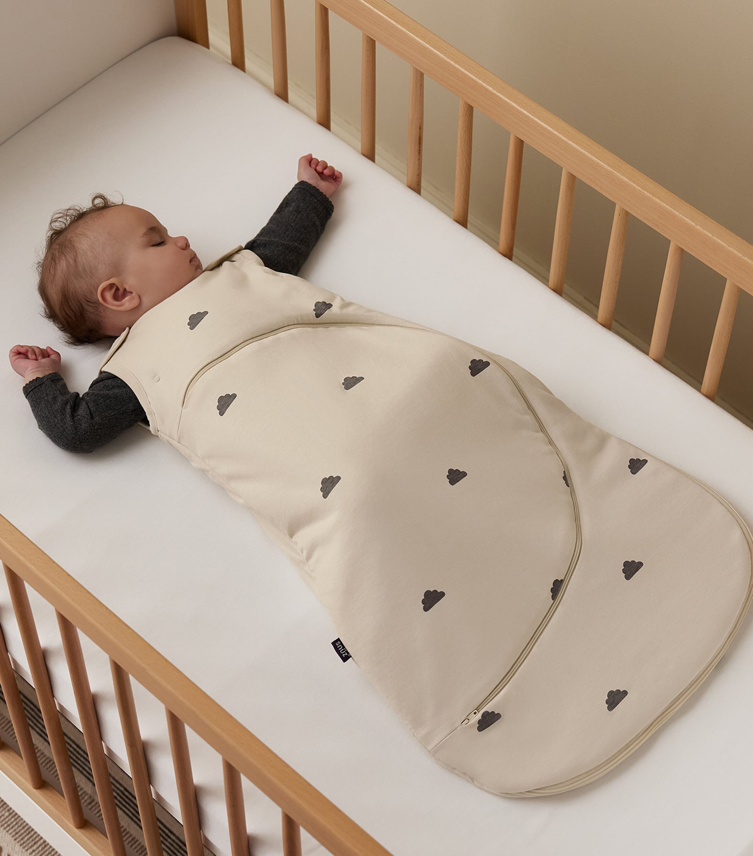 SnüzPouch 1.0 Tog Baby Sleeping Bag SAND CLOUD Image 4