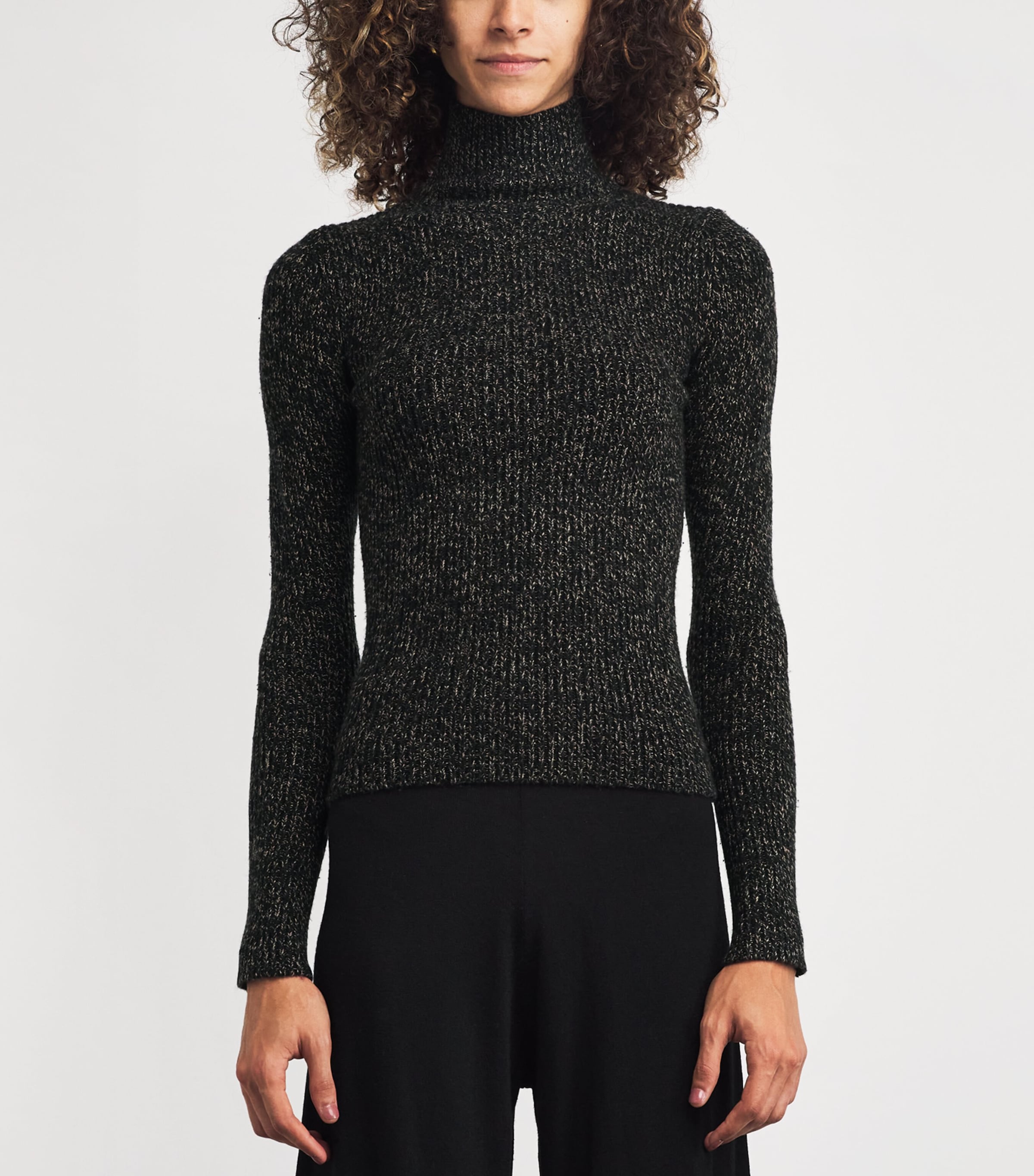 Wool-Blend Rollneck Sweater CAMEL Image 3