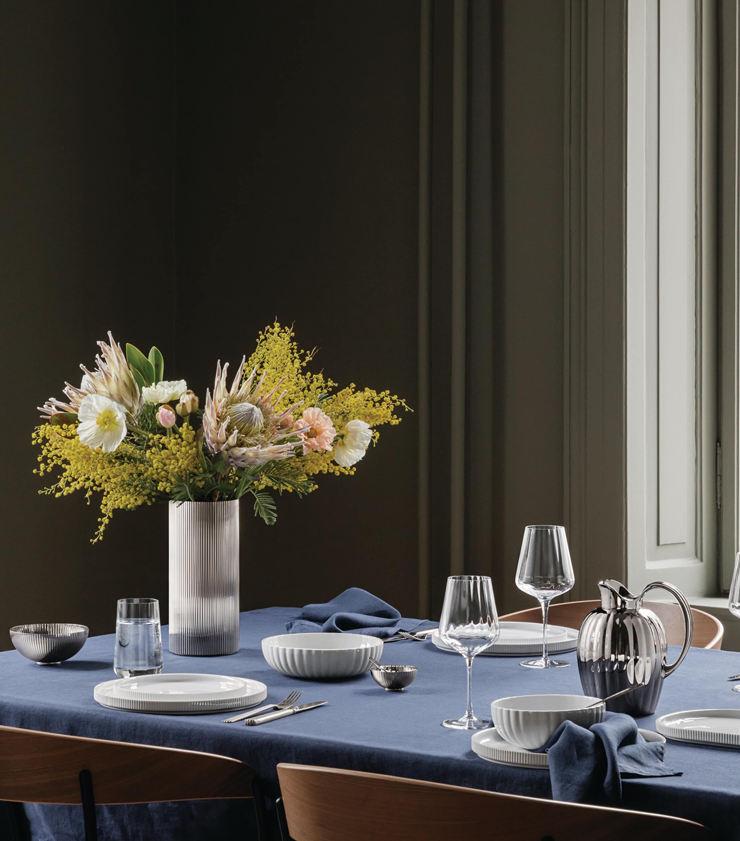 Bernadotte Platter Dish (40.5cm) WHITE Image 2