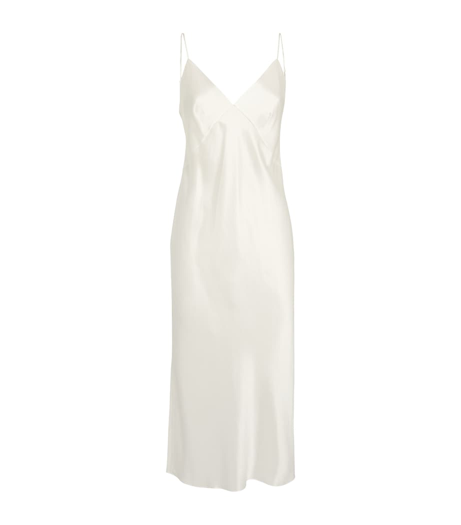 Silk Issa Slip Dress IVORY Image 1
