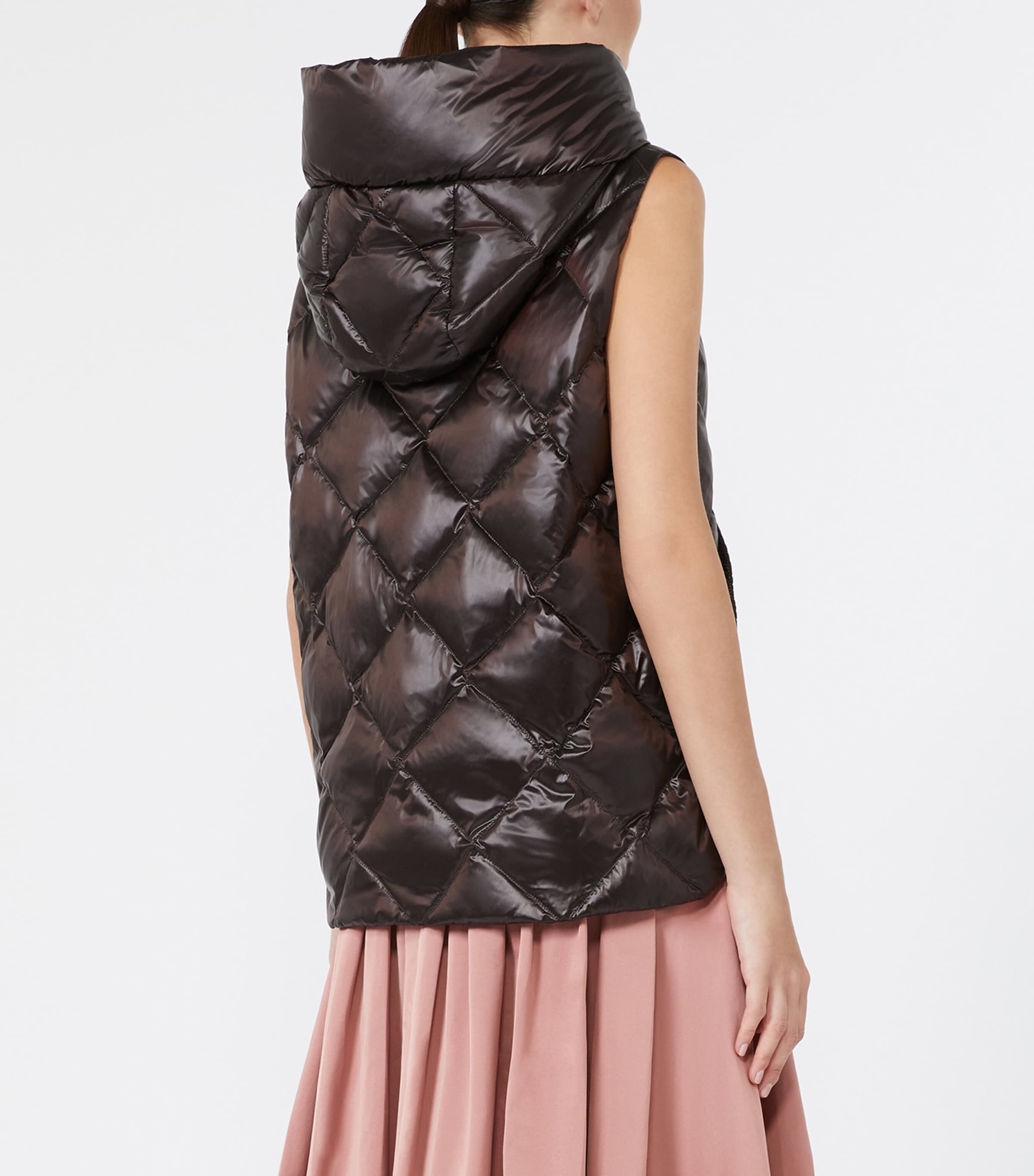 Max Mara Womens Puffer Gilet Brown Image 4