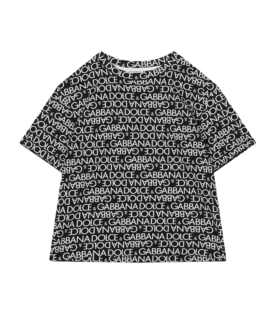Dolce&Gabbana Kids Logo Print T-Shirt (2-6 Years) Hnxcw Dg Bianco Image 1