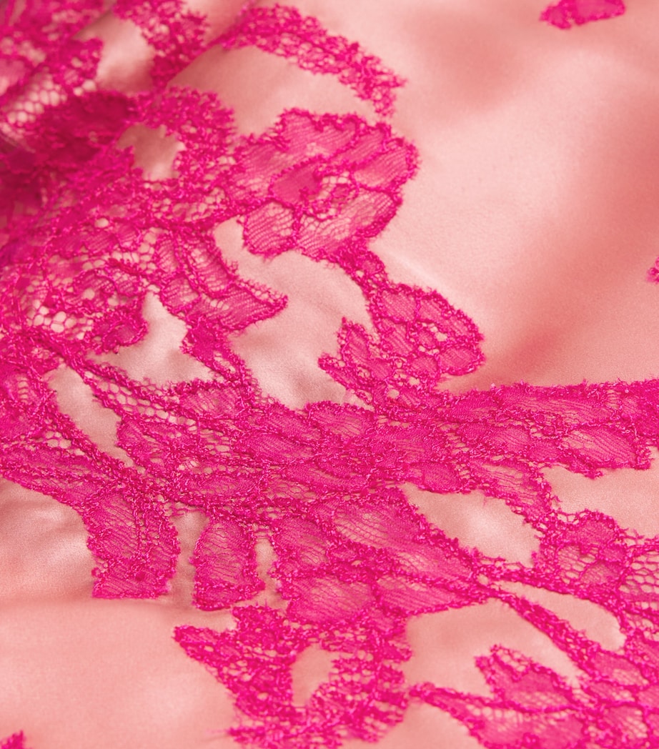 TORLOWEI Womens Silk Tokoni Kaftan Coral/begonia Image 6