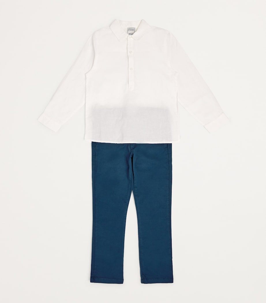 Cotton Chinos (2-10 Years) DARK DENIM Image 3