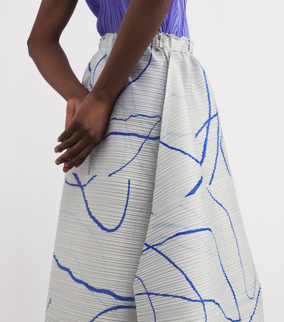 Printed Pause Midi Skirt GREY Image 6