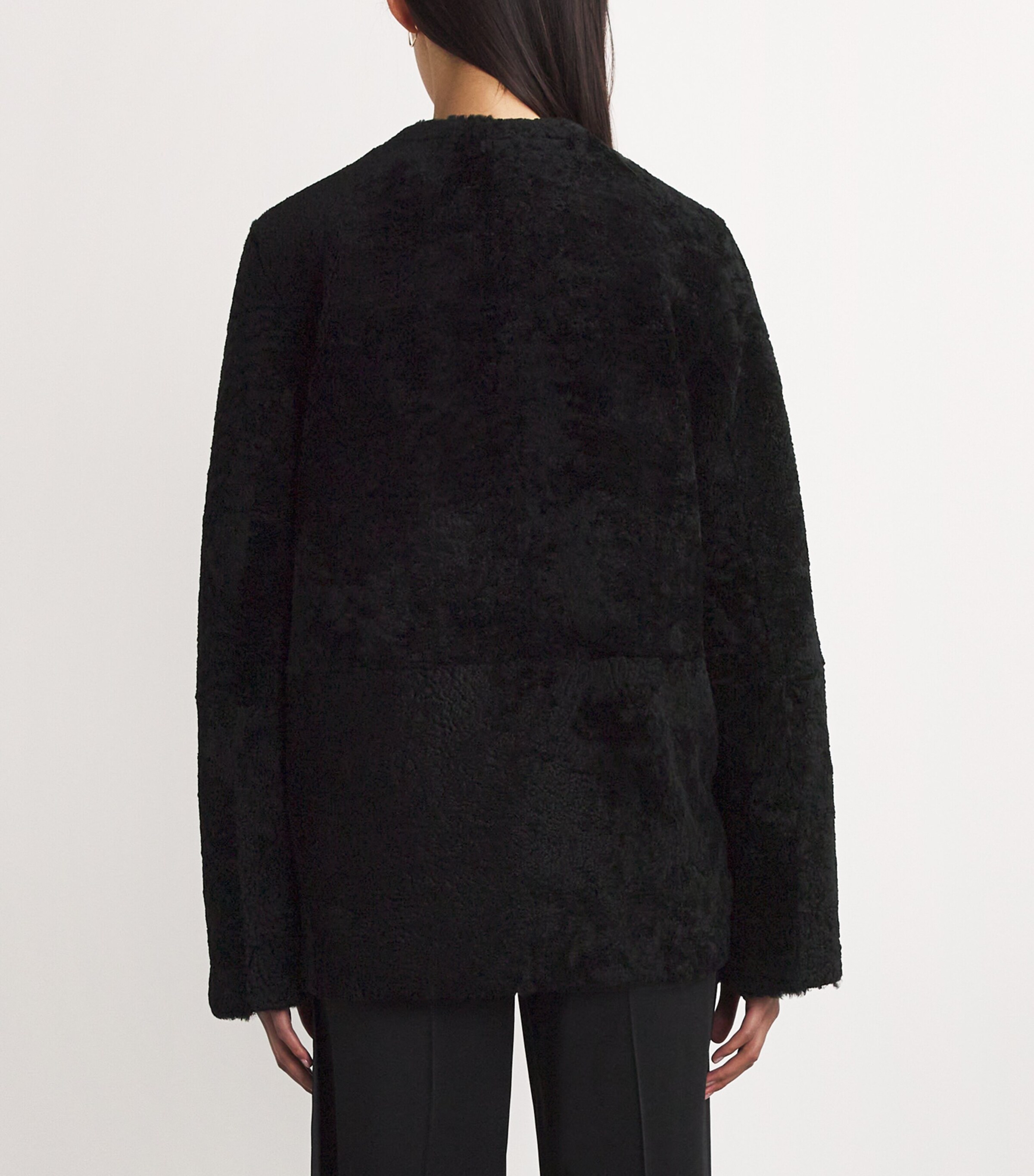 Shearling Teddy Jacket BLACK 001 Image 4