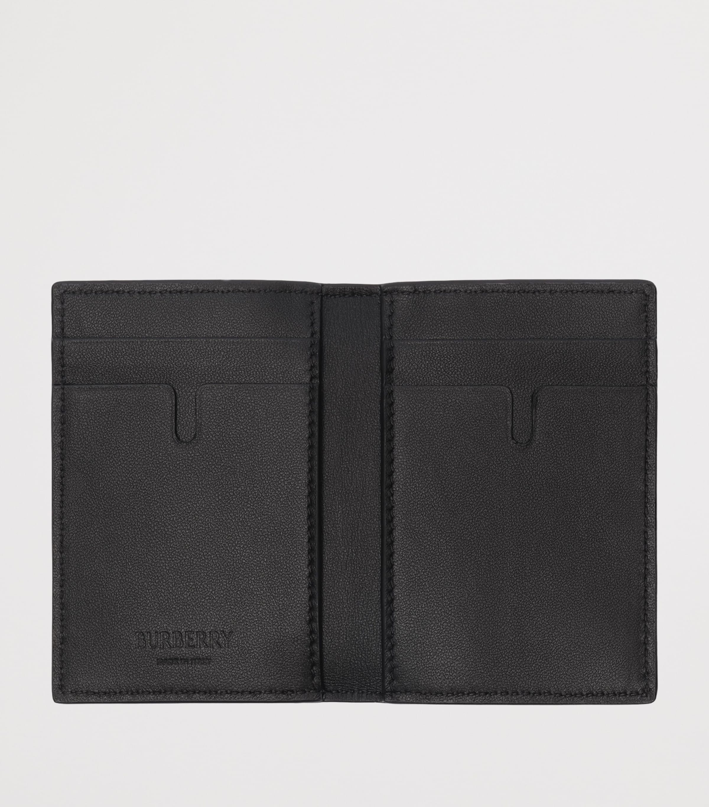 Burberry City Check Folding Card Holder Navy Image 2