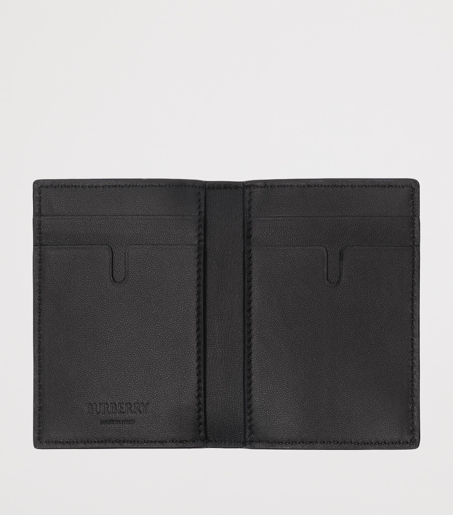 Burberry City Check Folding Card Holder Navy Image 2