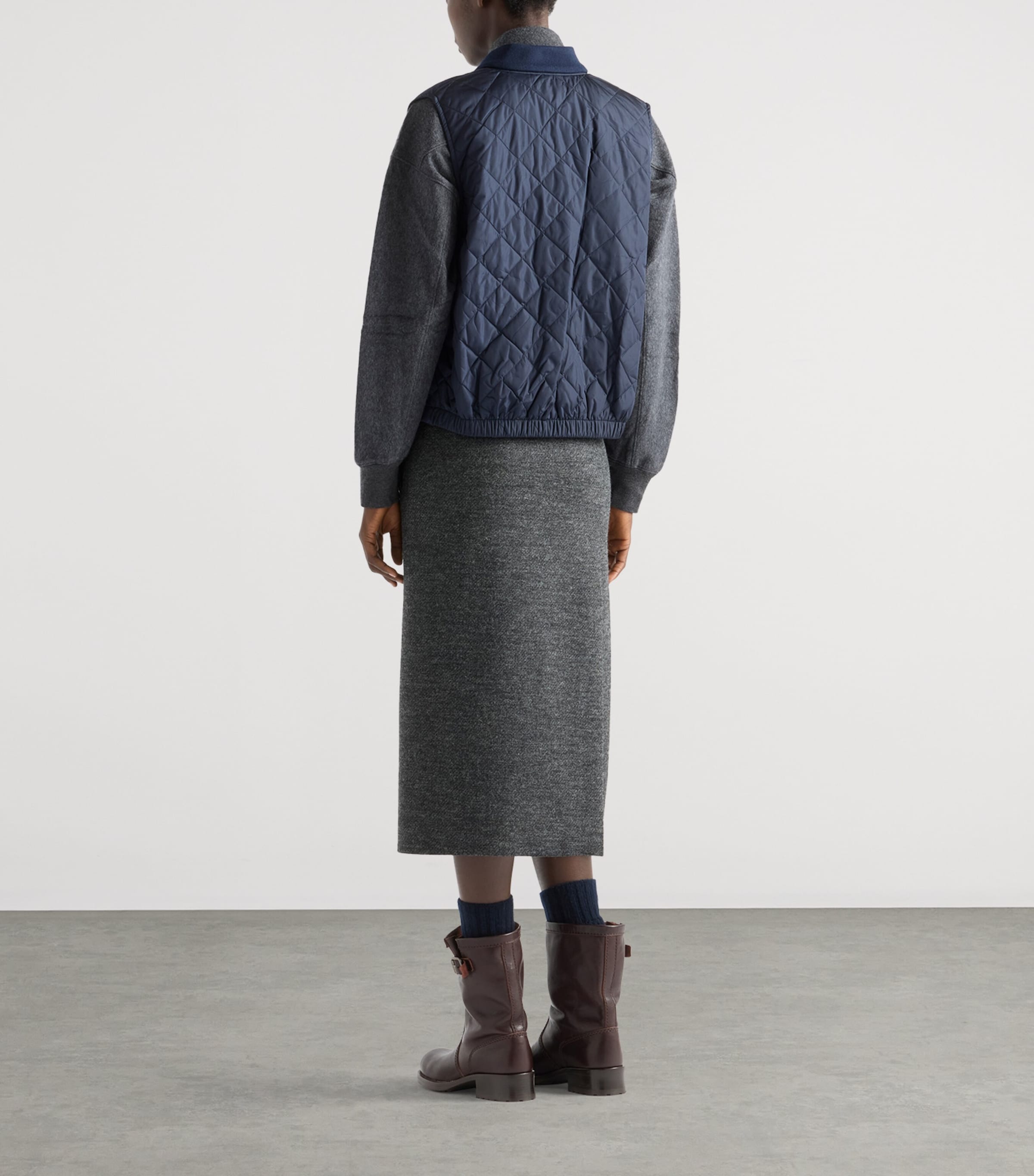 Re-Nylon Quilted Gilet F0AIN Image 5