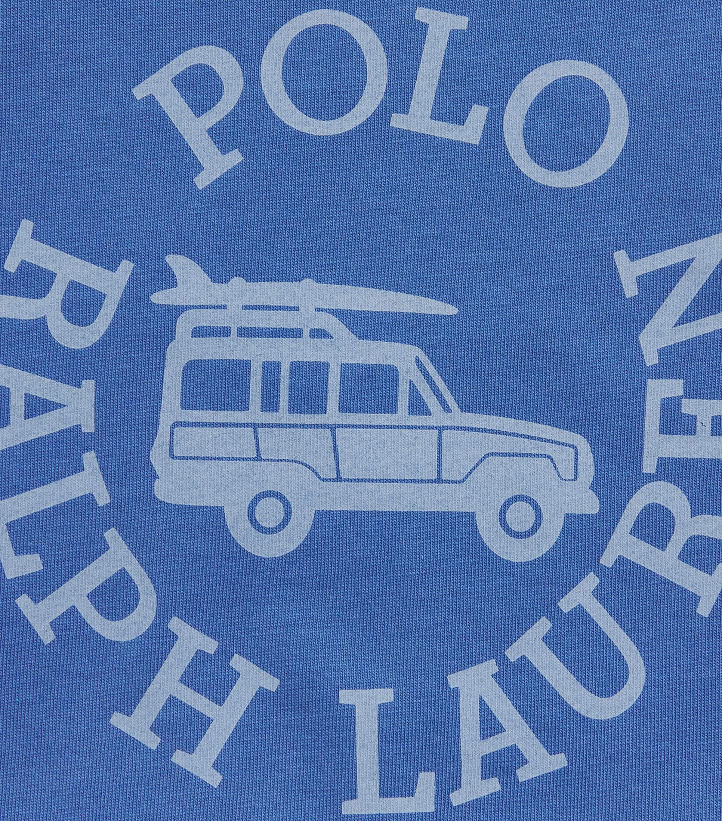 Ralph Lauren Kids Cotton Graphic T-Shirt (2-7 Years) Blue Image 3