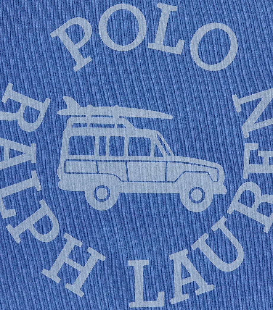 Ralph Lauren Kids Cotton Graphic T-Shirt (2-7 Years) Blue Image 3