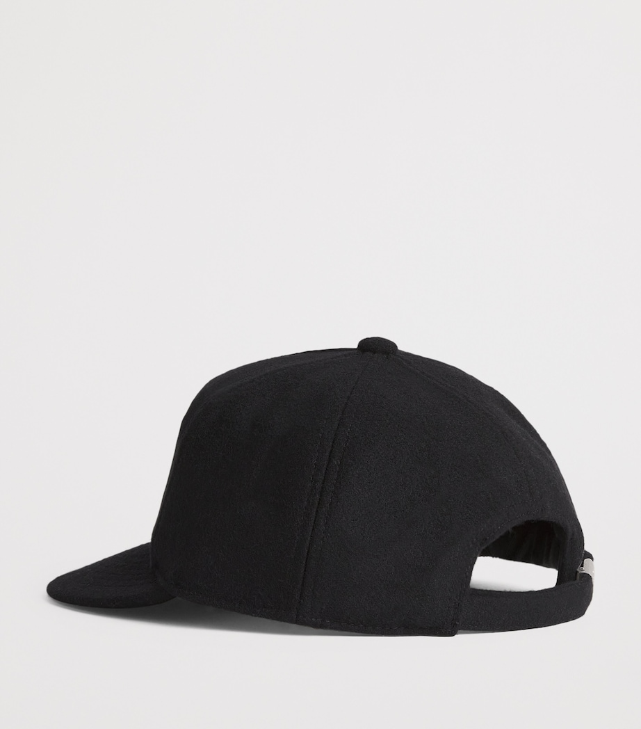 Wool-Blend Monogram Cap BLACK/ECRU Image 3