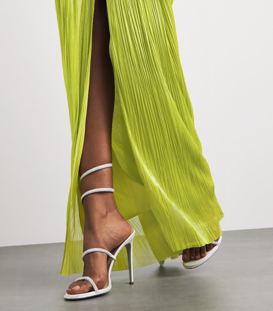Maria Lucia Hohan Womens Silk Stephanie Bustier Gown Lime Image 3