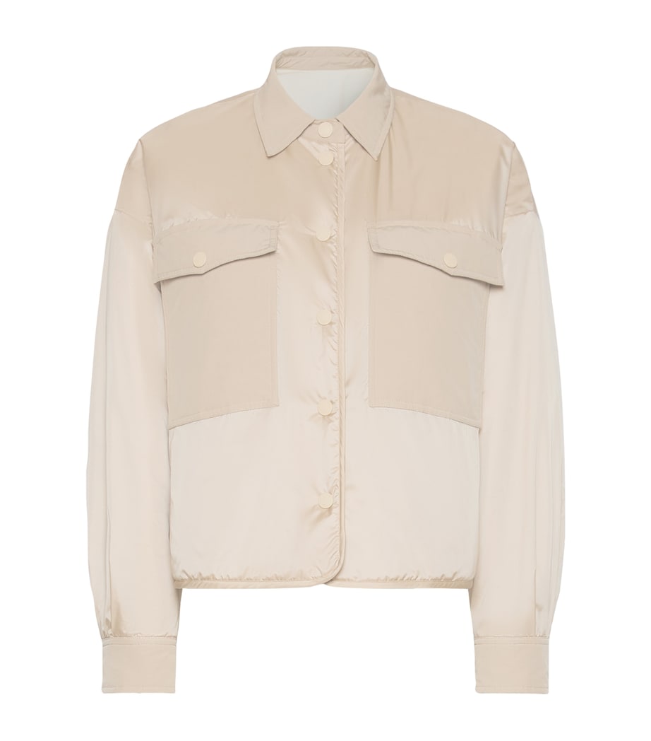 Weekend Max Mara Womens Quilted Reversible Jacket Sand Image 1
