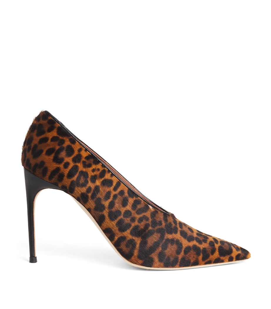 Leopard Calf Hair Tippi Pumps 90 BROWN Image 1