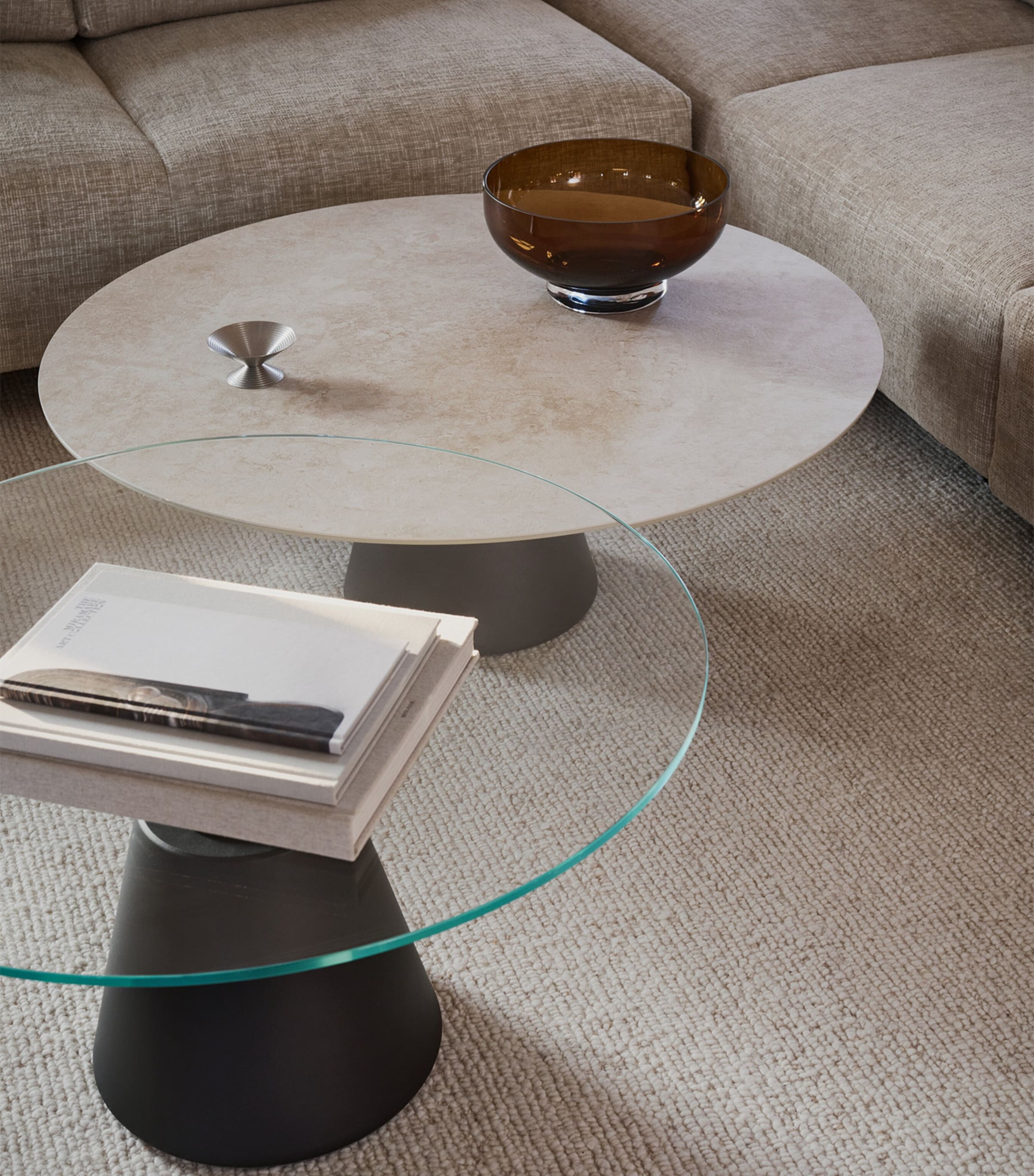 BoConcept Glass Madrid Coffee Table Clear / Matt Black Image 2
