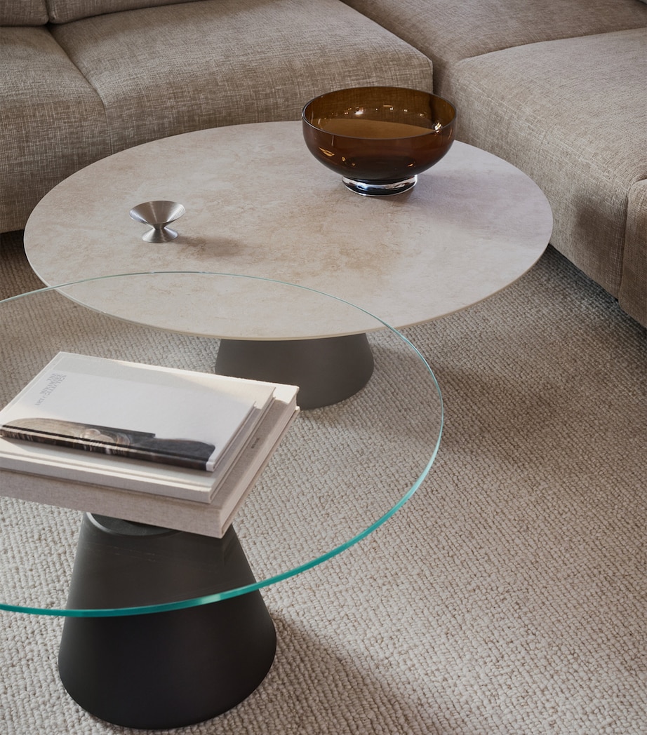 BoConcept Glass Madrid Coffee Table Clear / Matt Black Image 2