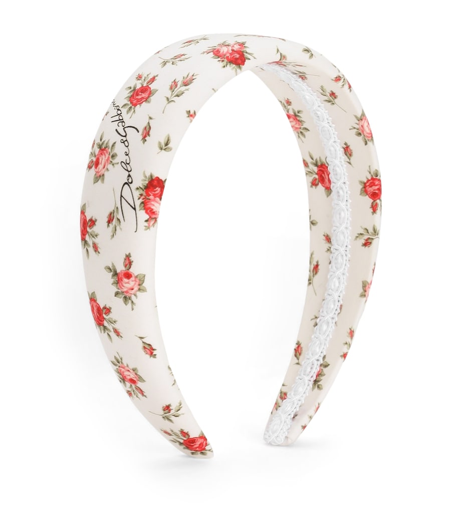 Dolce&Gabbana Kids Cotton Floral Headband Roselline F.bc Image 1
