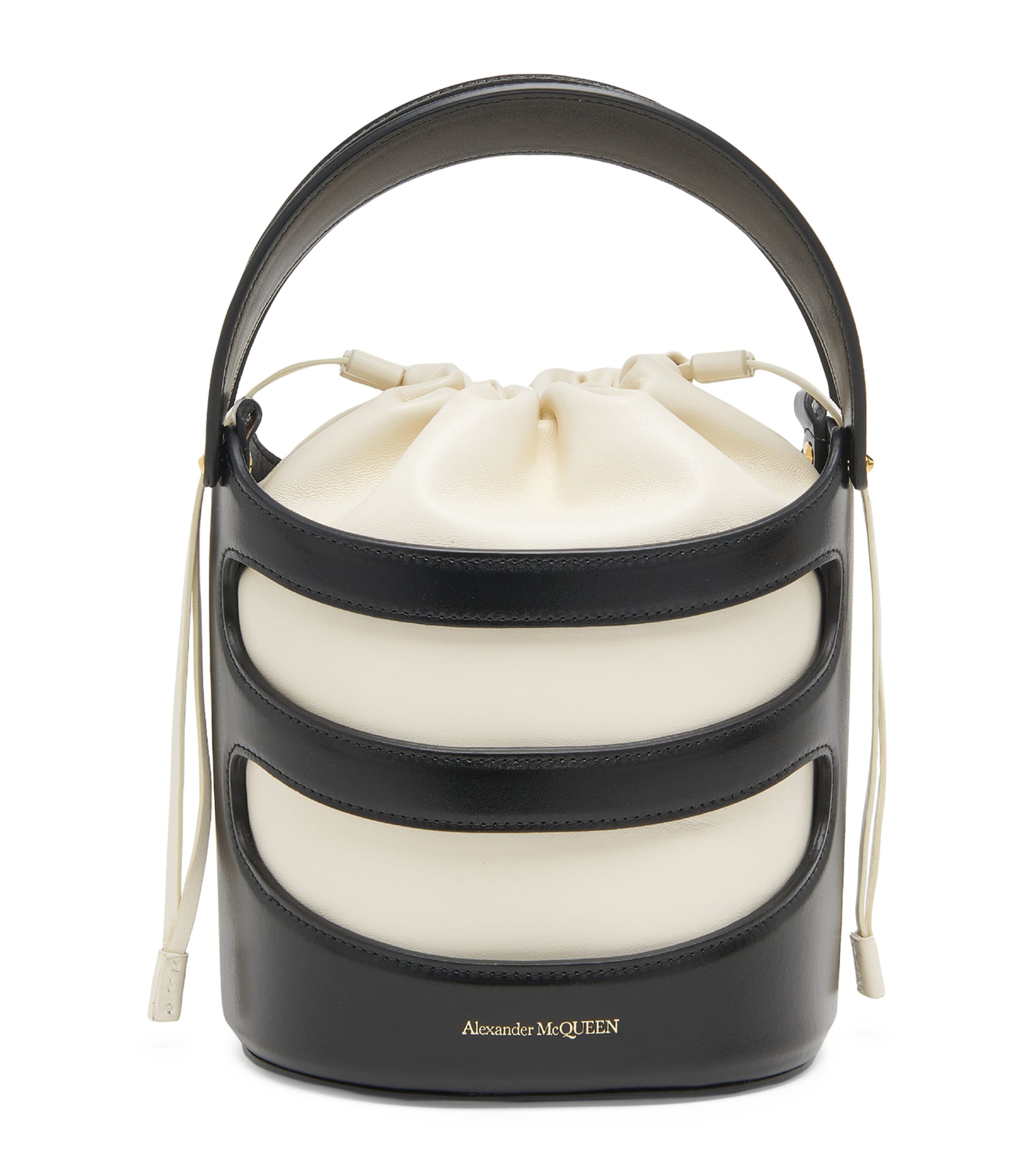 Shop Alexander Mcqueen Top-handle Bucket Bag In Black