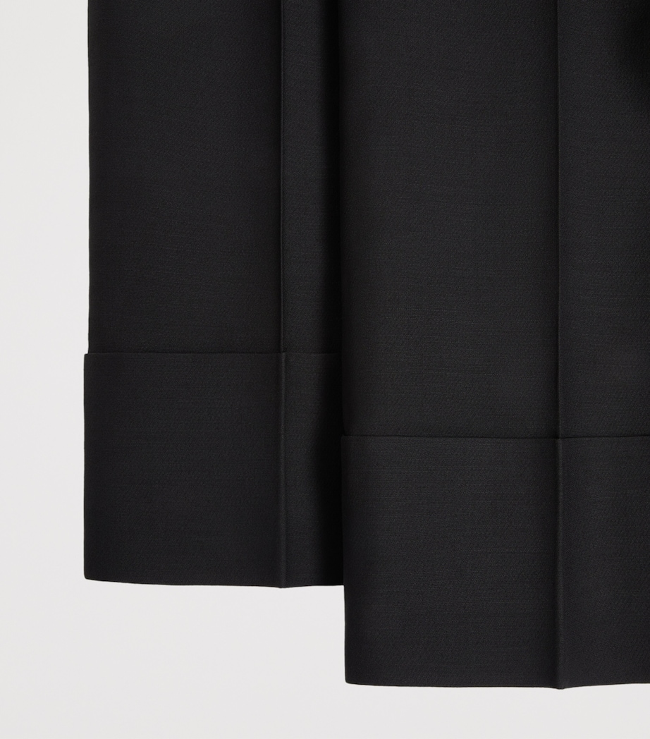 Virgin Wool-Silk Trousers 0NO Image 6