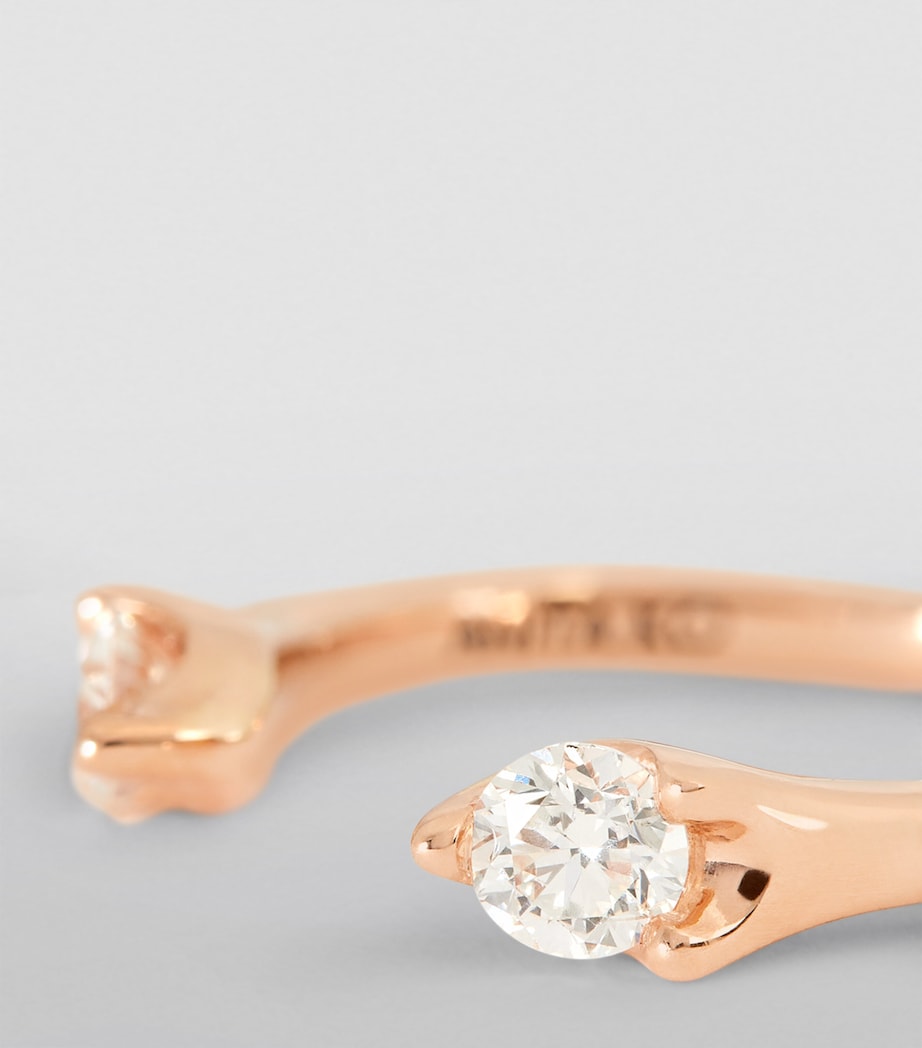 Rose Gold and Diamond Orbit Ring ROSE GOLD Image 6