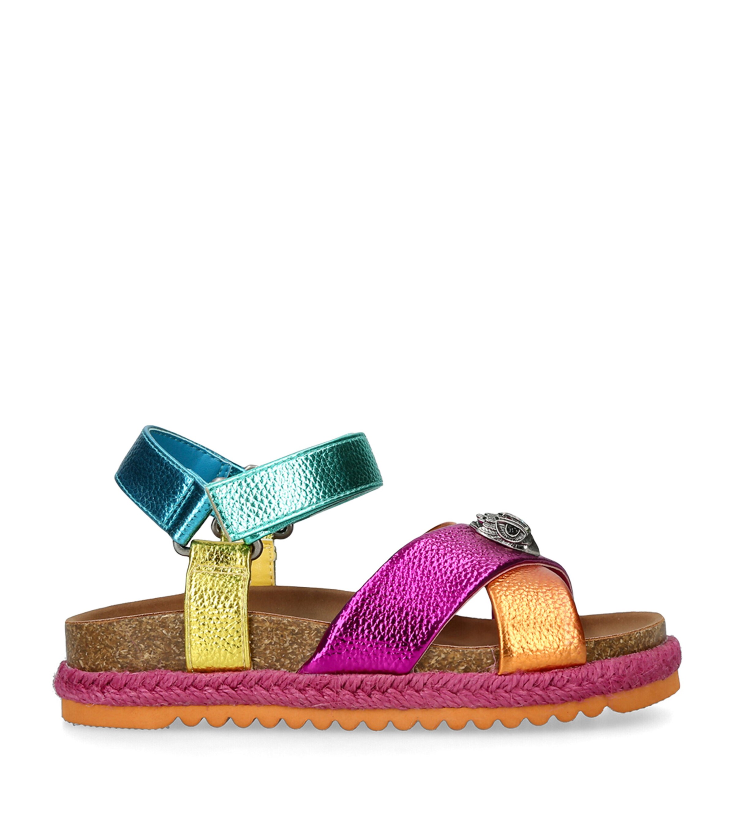 Kurt Geiger London Leather Mini Kensington Espadrille Sandals Mult/other Image 3