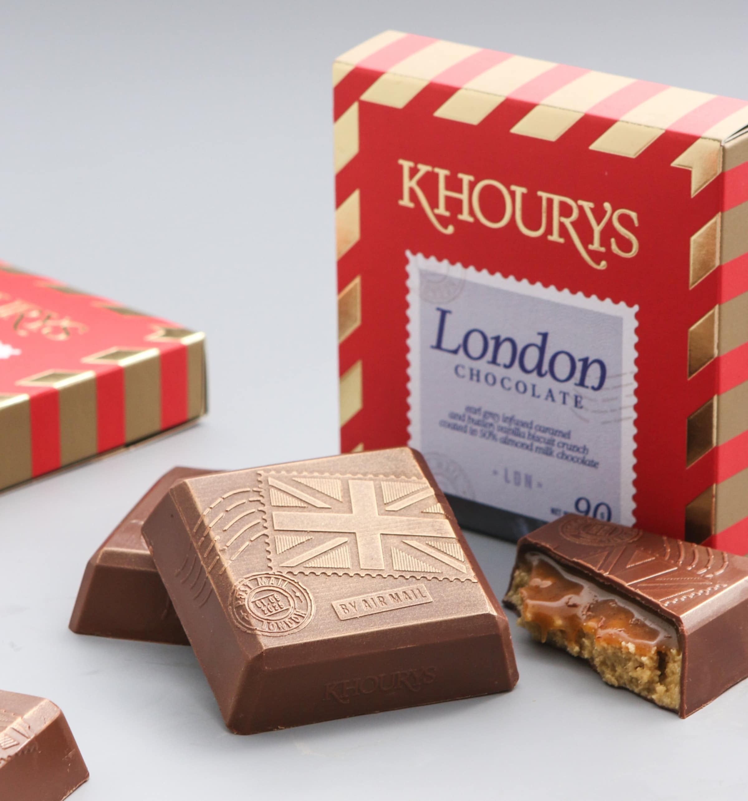 Khourys London Chocolate Bar (90g) Image 3