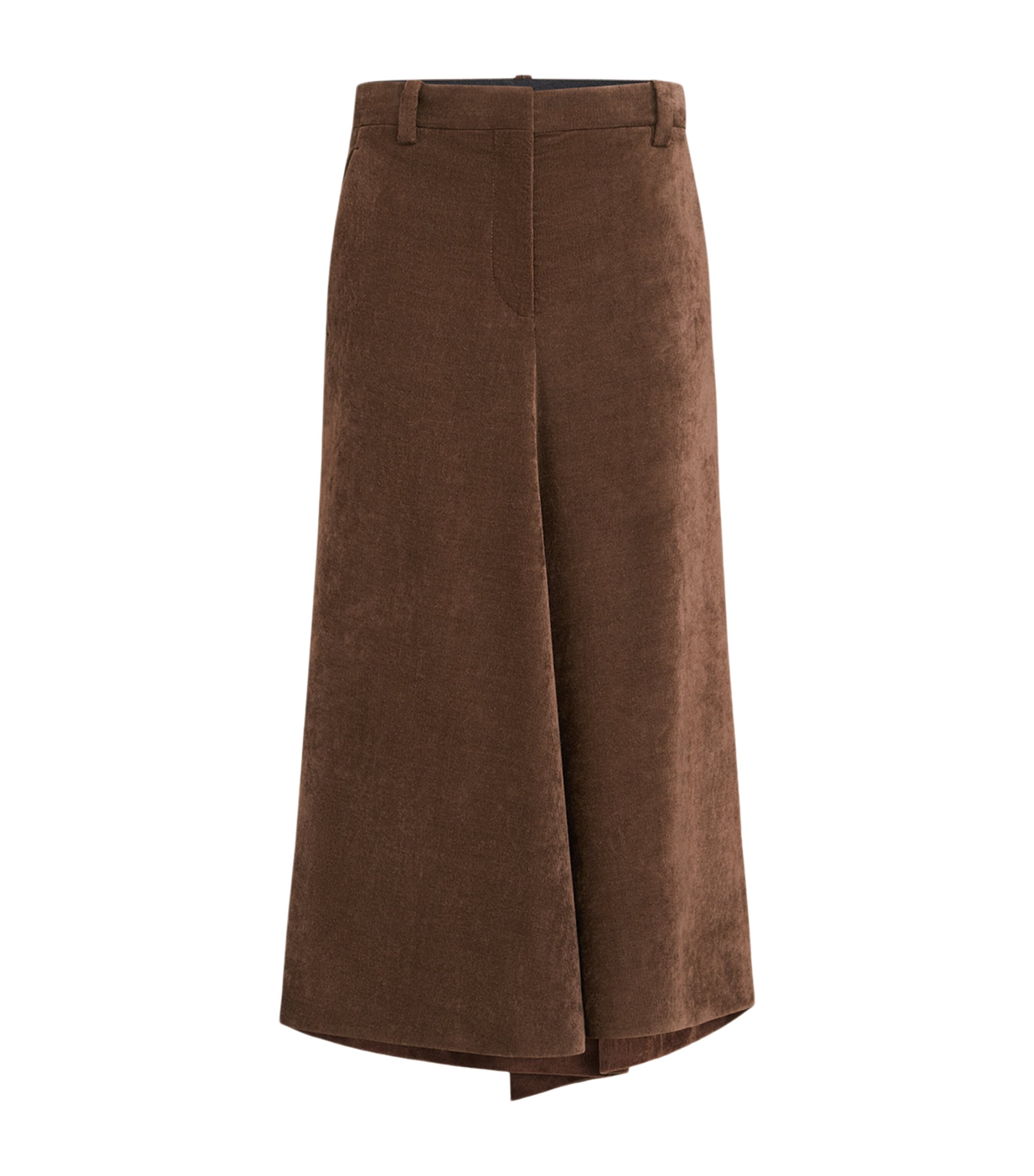 Brunello Cucinelli Womens Corduroy Maxi Skirt Image 1