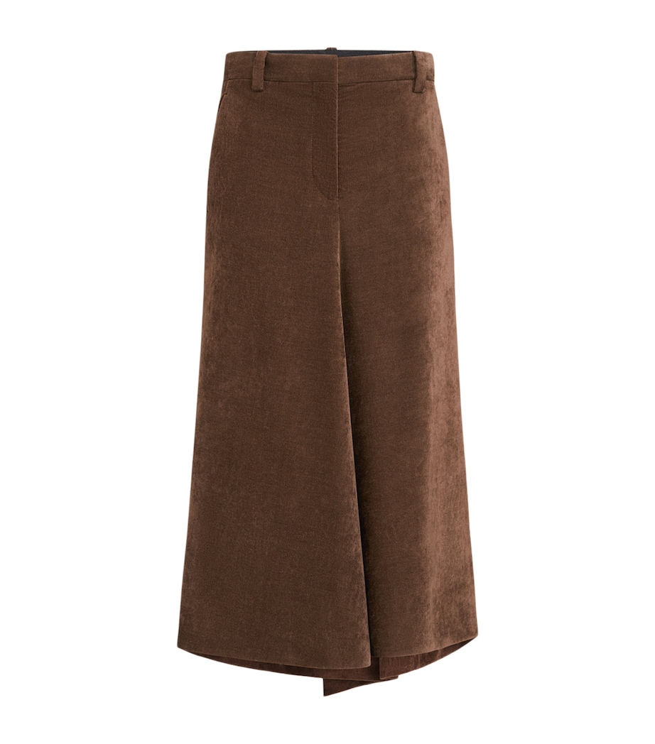 Brunello Cucinelli Womens Corduroy Maxi Skirt Image 1
