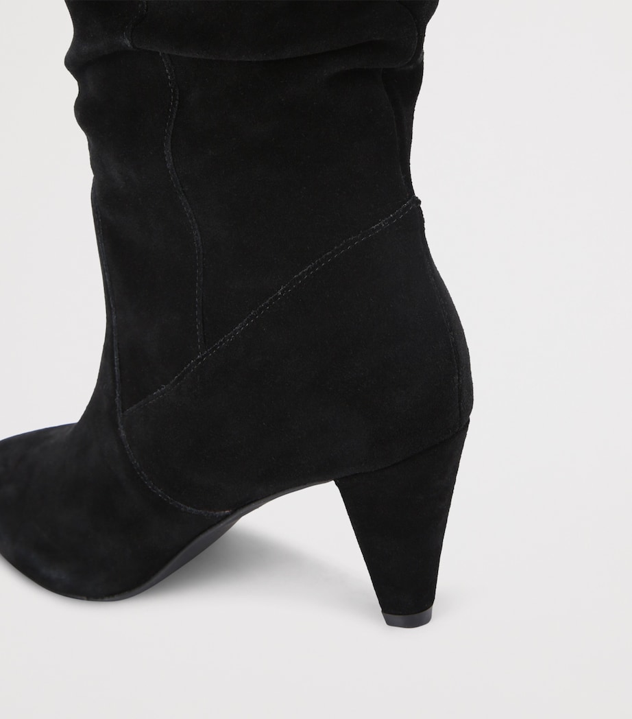 Suede Shoreditch Over-The-Knee Boots BLACK Image 3