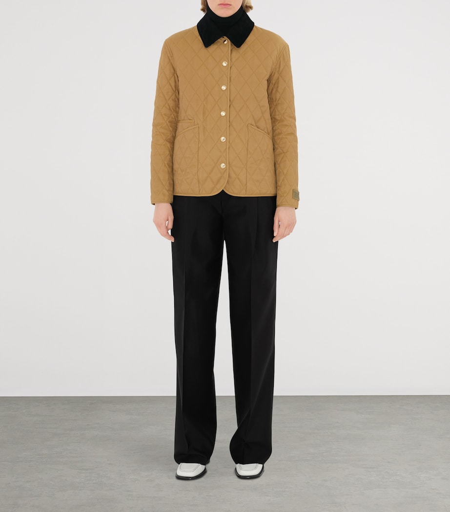 Quilted Barn Jacket CAMEL Image 2