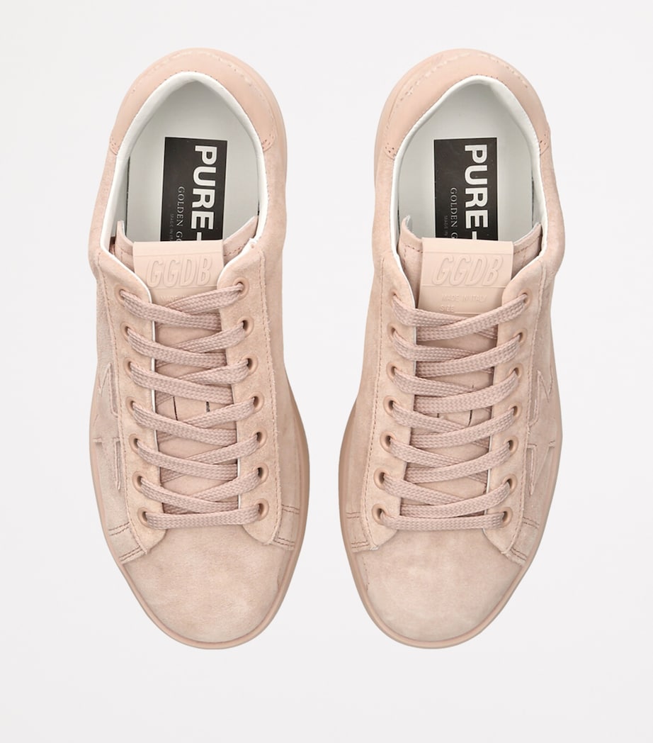 Golden Goose Suede Pure Star Sneakers Pale Pink Image 4