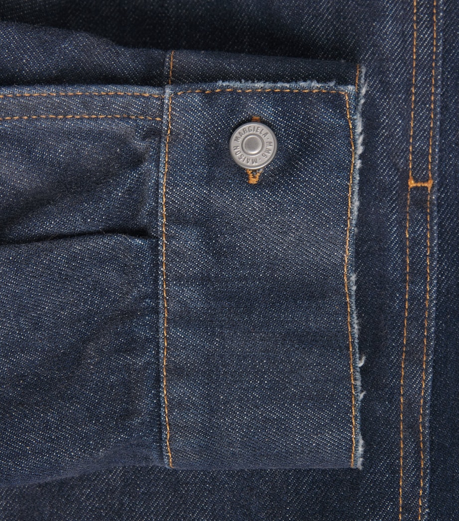 MM6 Maison Margiela Mens Denim Overshirt Blue Image 6