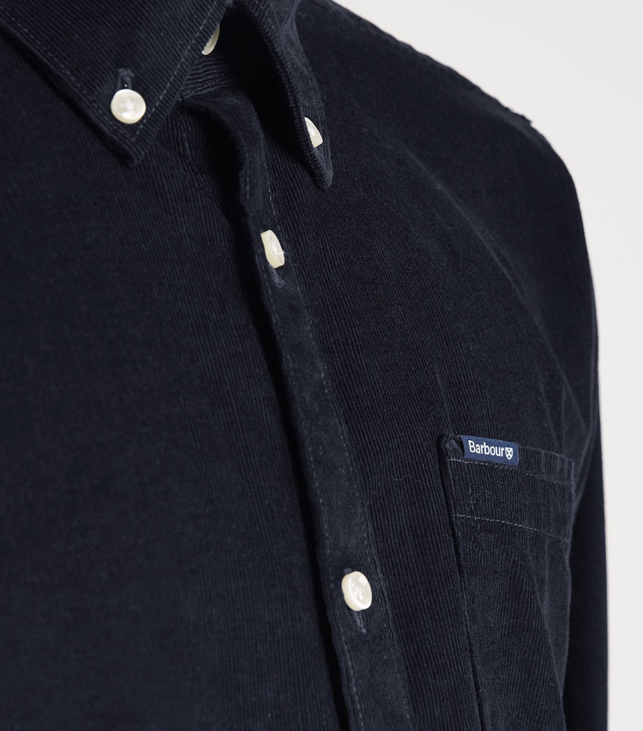 Cotton Corduroy Tailored Ramsey Shirt NAVY Image 6