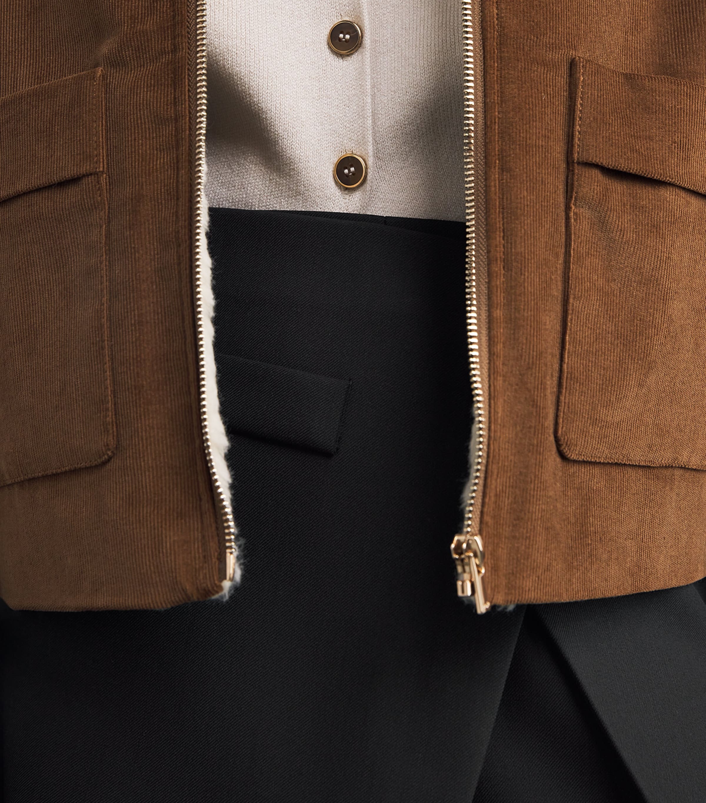 Asymmetric Tailored Skort BLACK Image 6