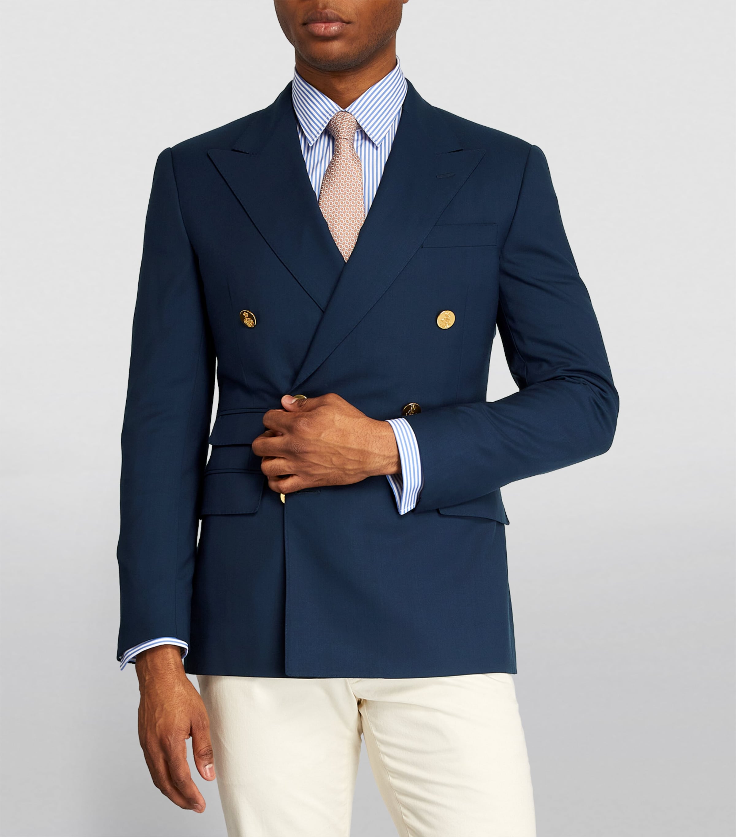Double-Breasted Suit Jacket CLASSIC NAVY Image 3