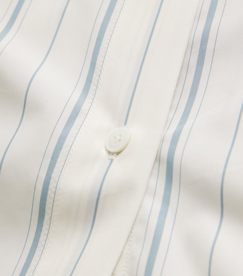Cotton Poplin Stripe Shirt 1872 - IVOIRE/CIEL Image 5
