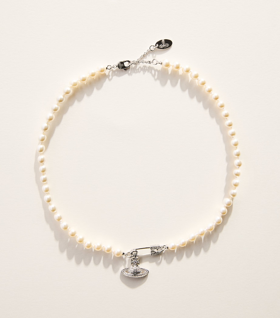 Vivienne Westwood Faux Pearl Lucrece Choker Pl/lt Cr Rs/wht Image 1