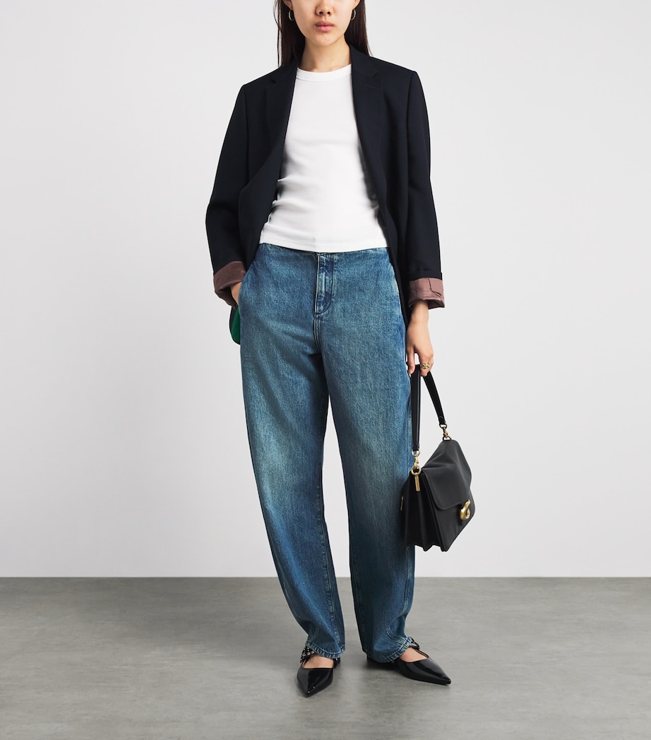 Rag & Bone Womens Vito Barrel-Leg Jeans Cheri Image 2