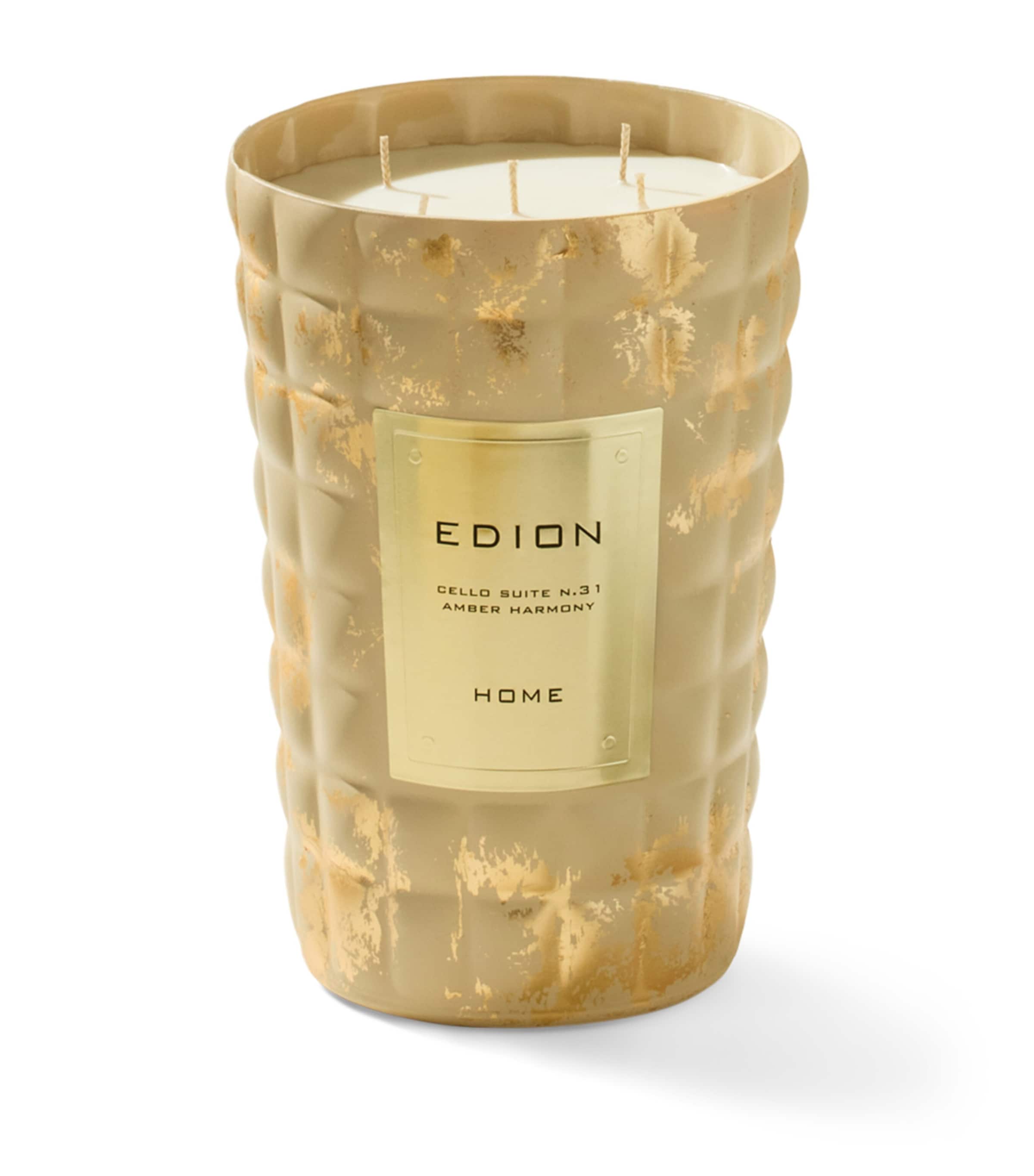 Edion Cello Suite No.31 Amber Harmony Candle In Gold