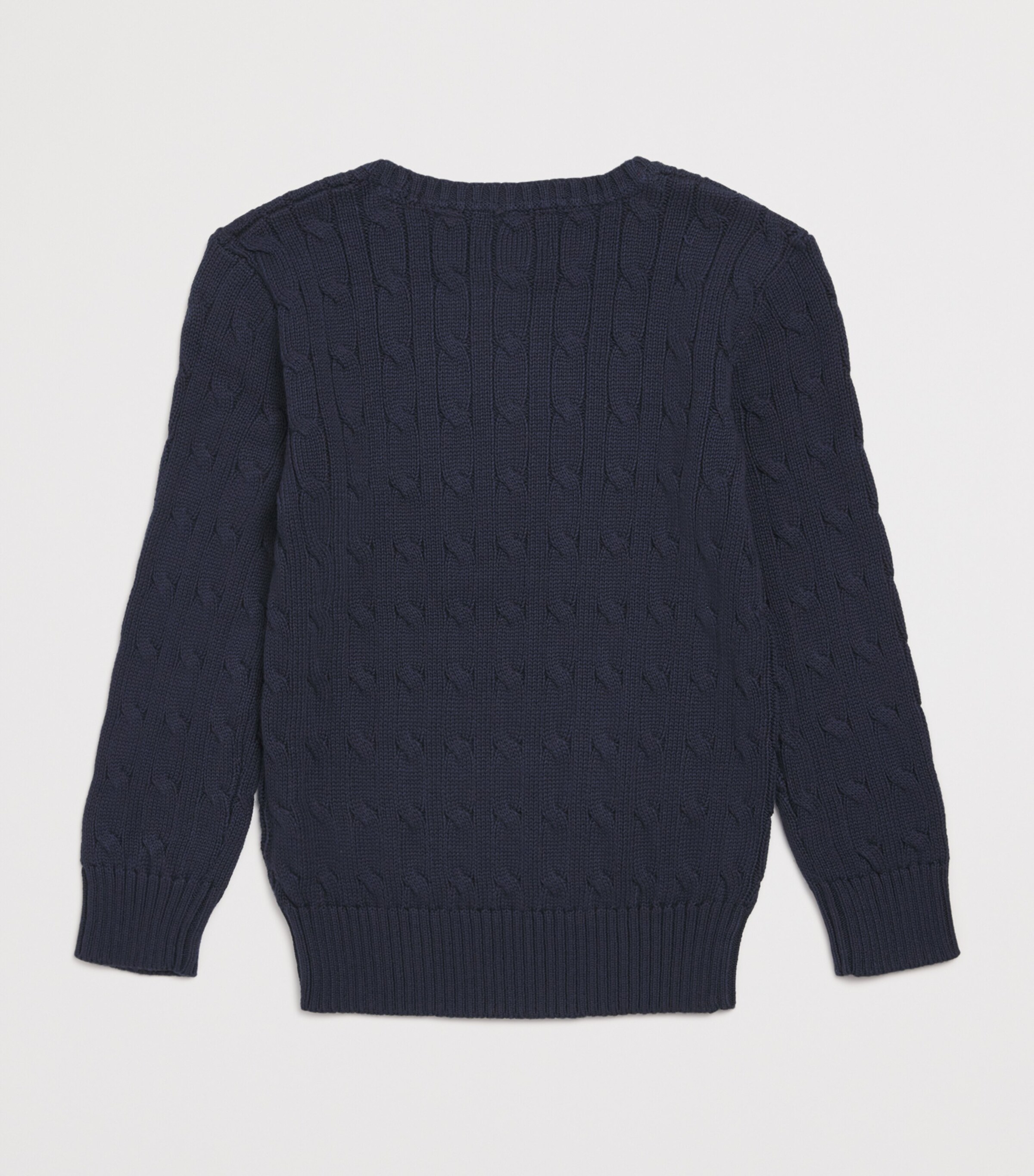 Ralph Lauren Kids Navy Cotton Cable-Knit Sweater (6-14 Years