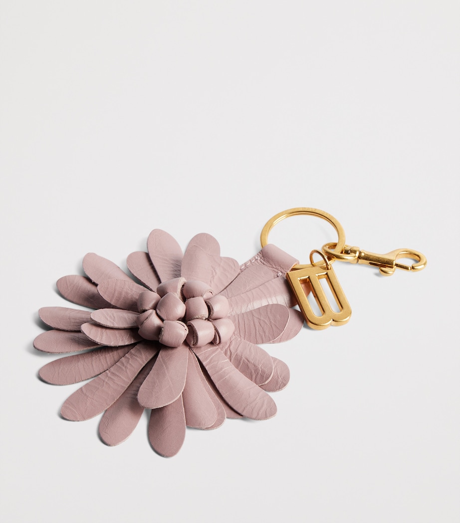 Balenciaga Leather Flower Keychain Image 2