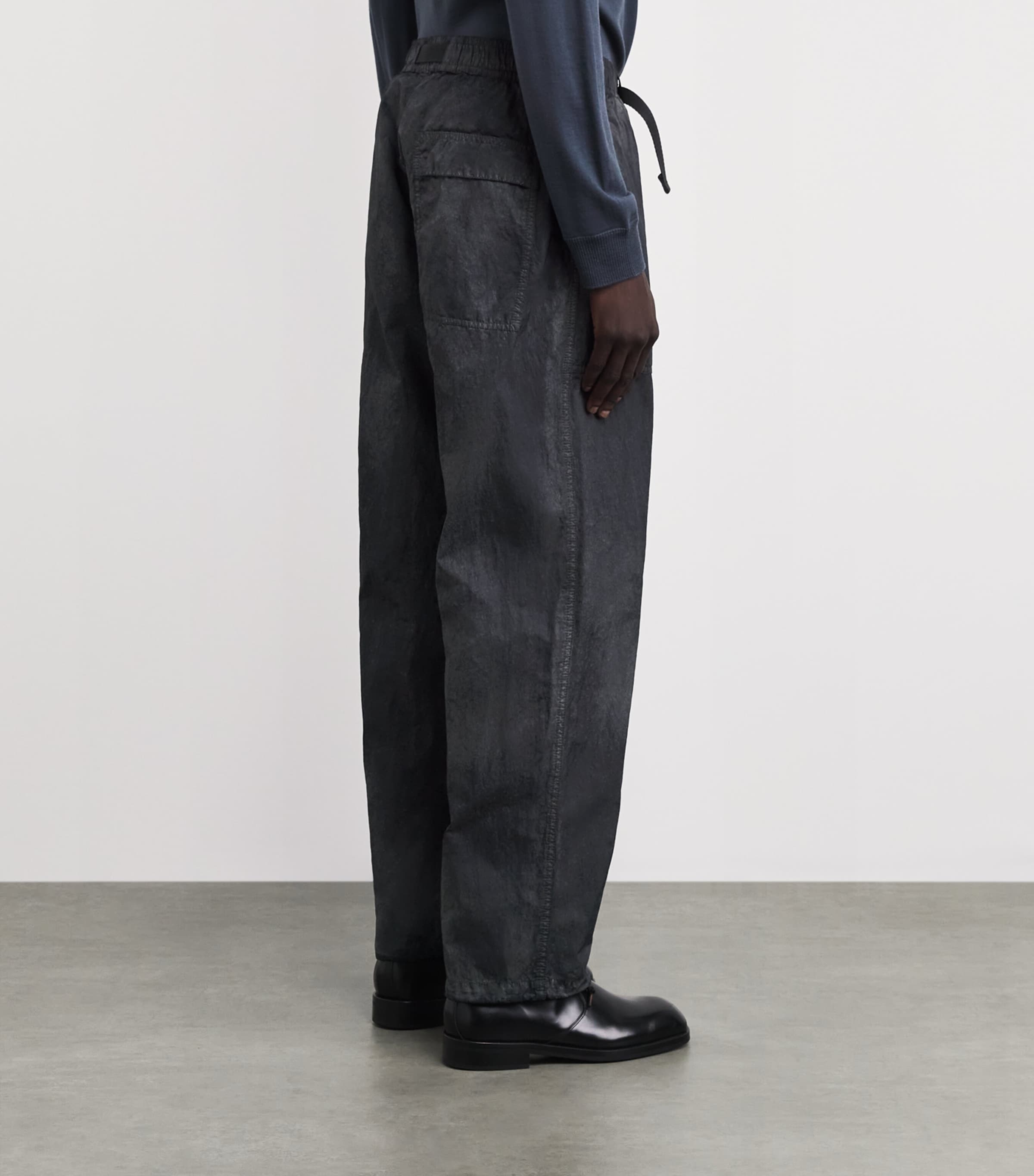 Stone Island Mens Reflective Fatigue Trousers Image 5