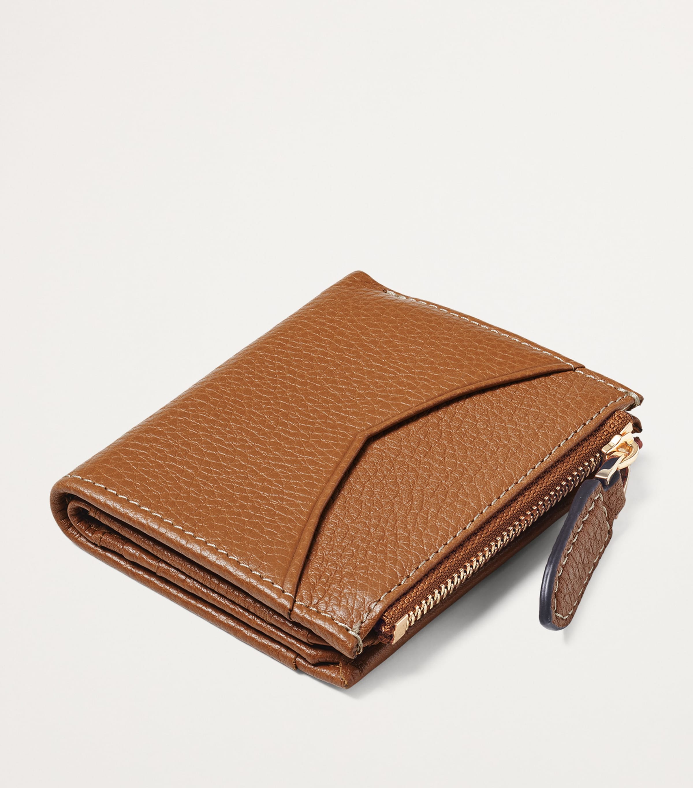 Aspinal Of London Leather Hudson Coin and Card Holder Tan Image 3