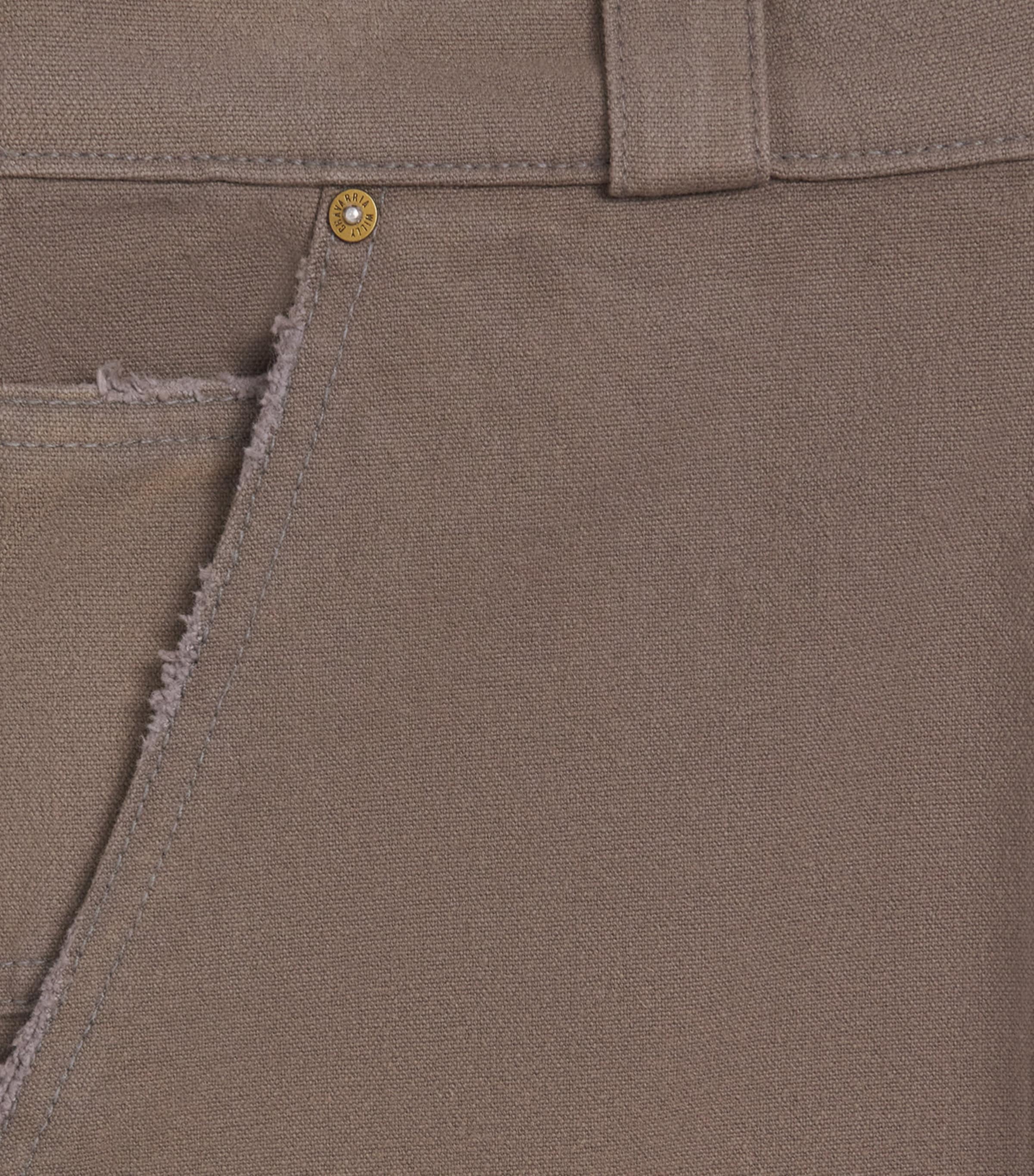 Willy Chavarria Mens Cotton Stockton Trousers Concrete Image 6