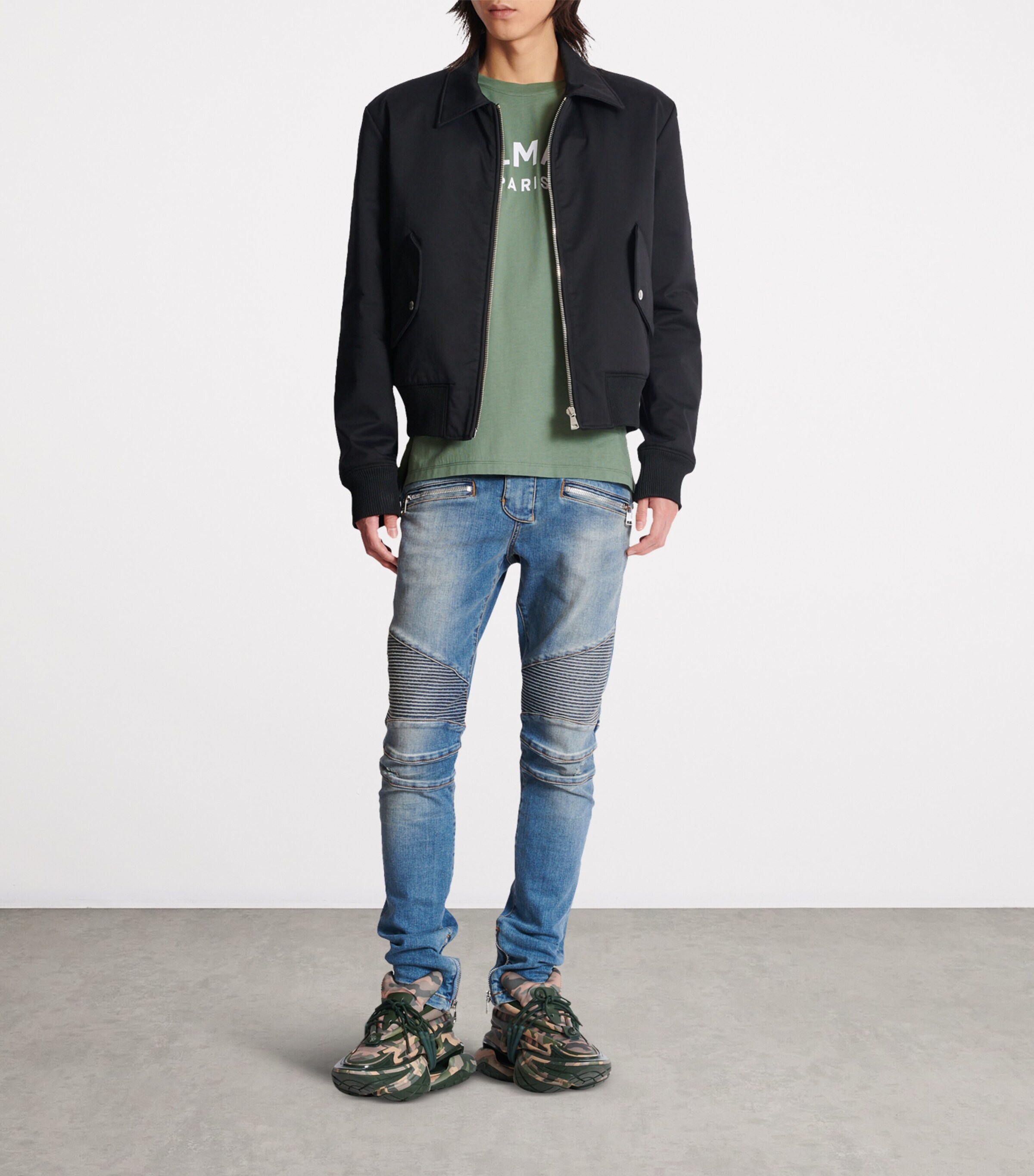 Slim Biker Jeans 6FF BLEU JEAN Image 6