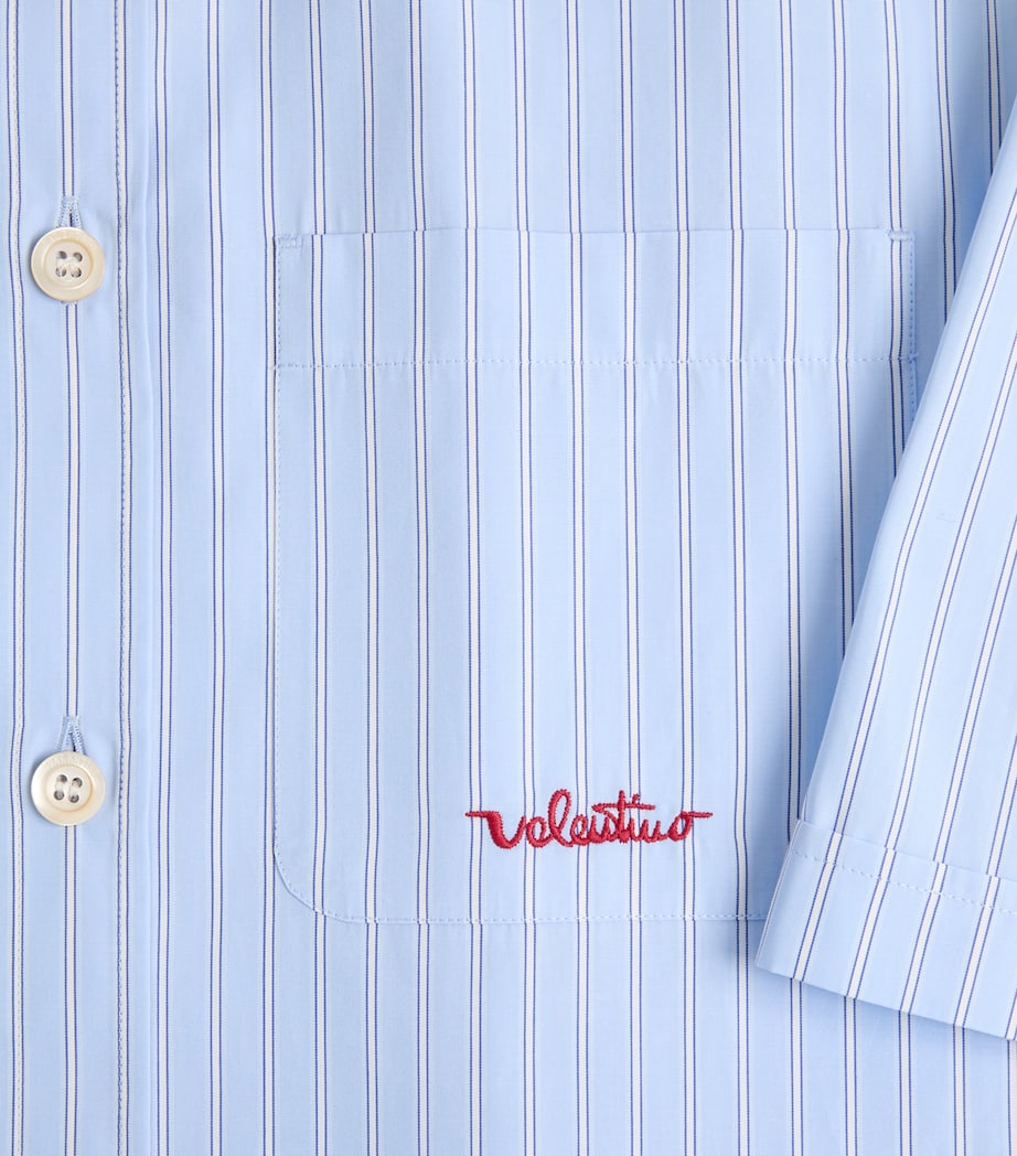Valentino Garavani Mens Cotton Embroidered Shirt Scj Image 3