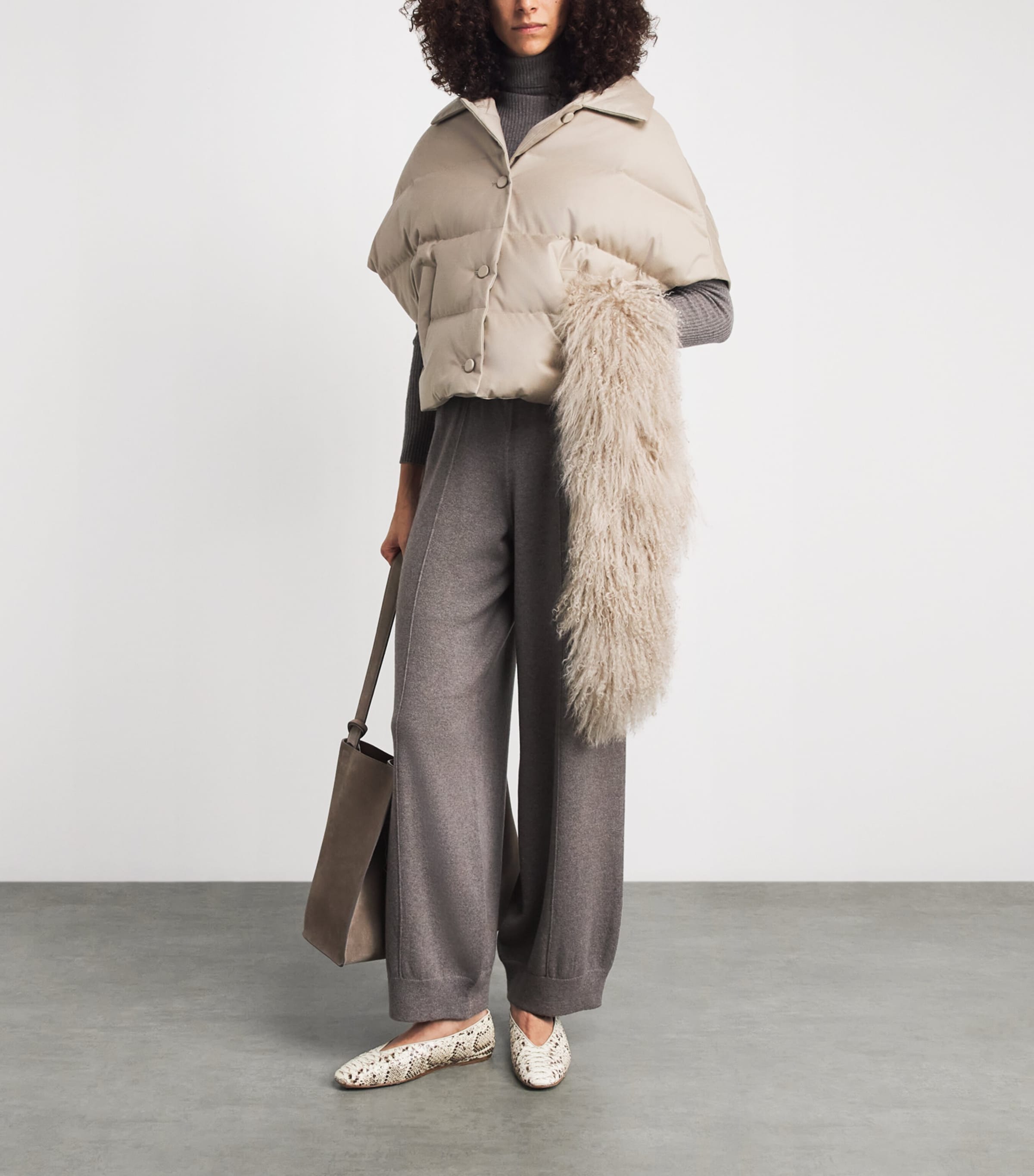 Yves Salomon Lamb Fur Scarf Image 2