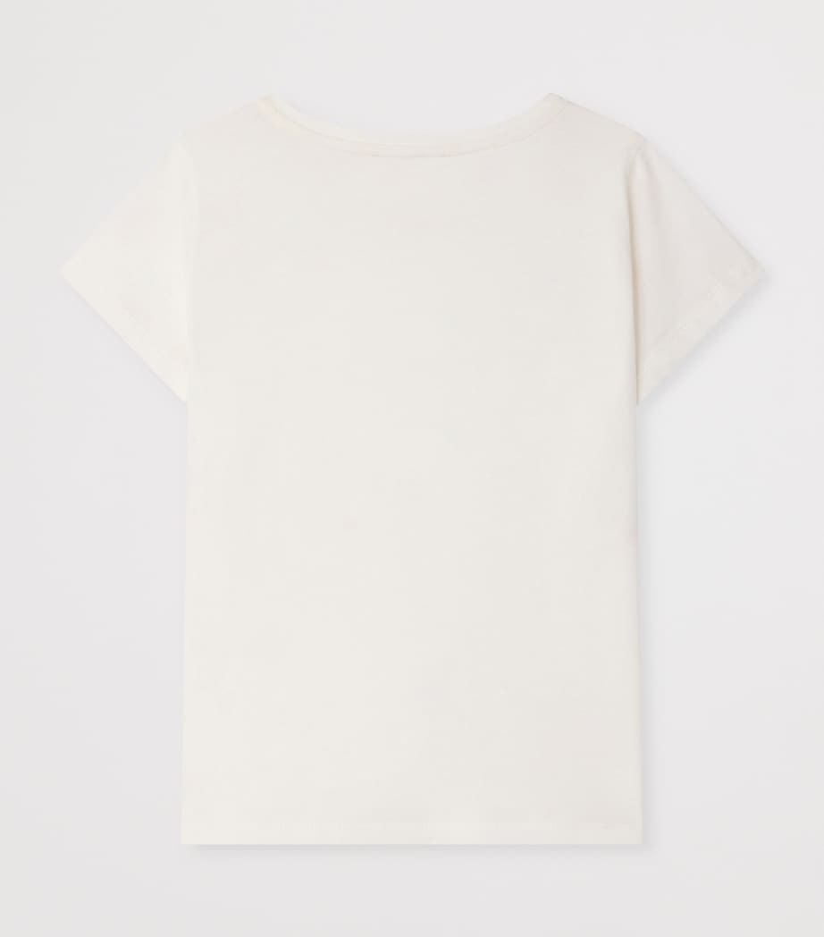 Bonpoint Cotton Cherry T-Shirt (10-14 Years) Upb Blanc Lait Image 2